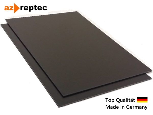 Plastic plate ABS 2mm Black 1000 x 20 mm